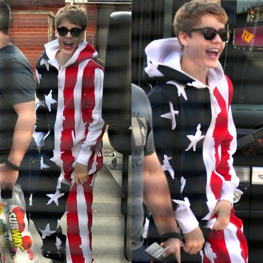 Brave New World American Flag Onesie Large